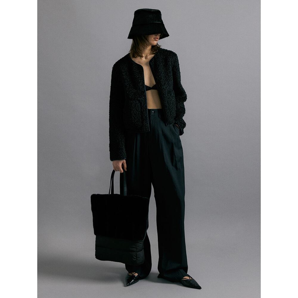 Anthropologie Molliolli Black Cropped Jacket